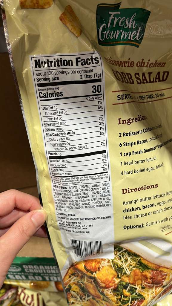 VV153 美國COSTCO FRESH GOURMET 有機油炸麵包丁2LBS EXP: 12.2026