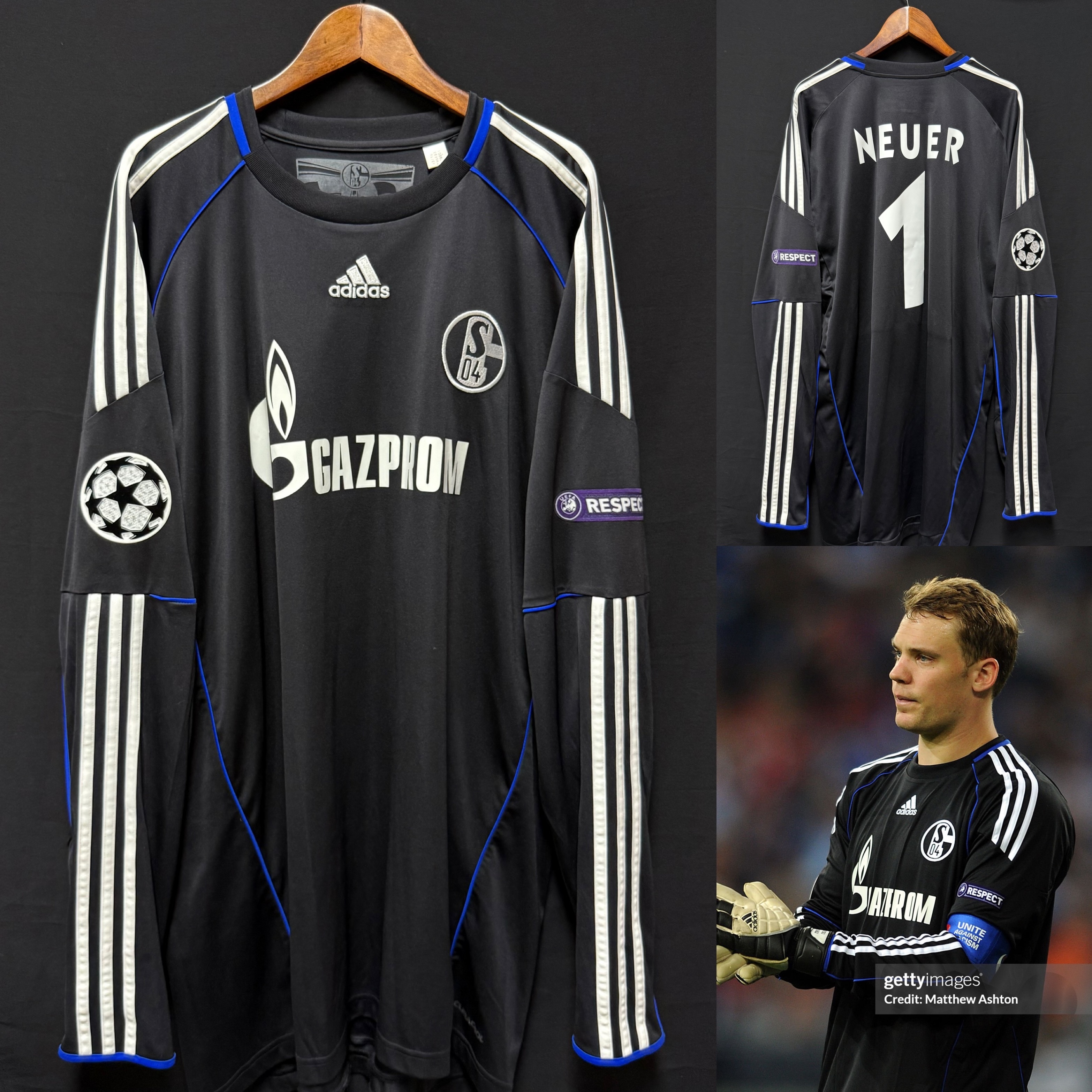 Schalke 04 2010-2011 Adidas Goalkeeper Shirt #1 NEUER