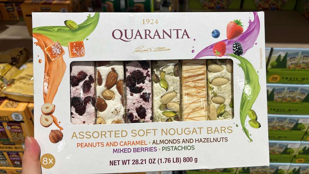 VV162 美國COSTCO QUARANTA 乾果牛軋糖800G EXP:2027.11