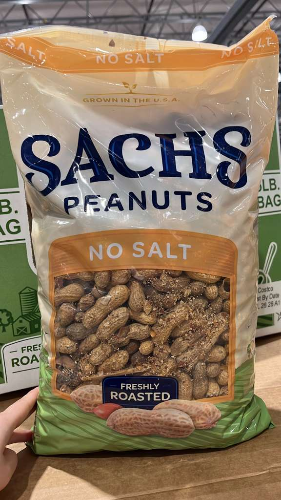 VV173 美國COSTCO SACHS 無鹽有殼花生5LBS EXP:2026.08