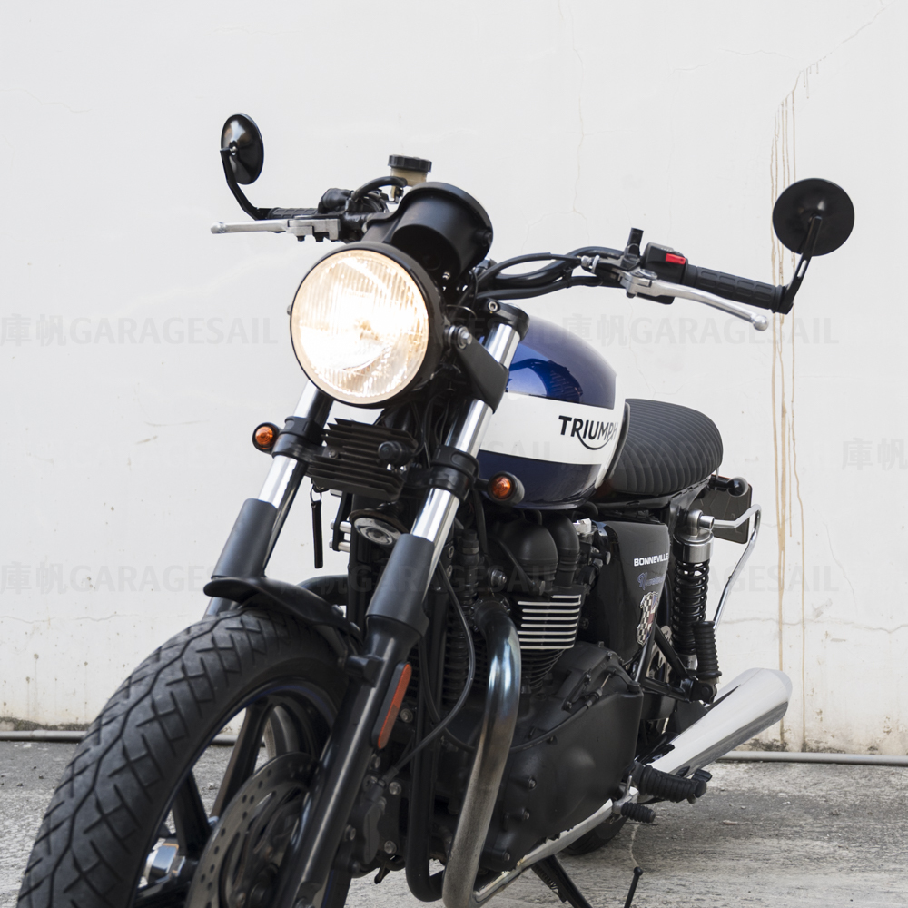 7吋圓 吊耳式 大燈 歐規 亮黑