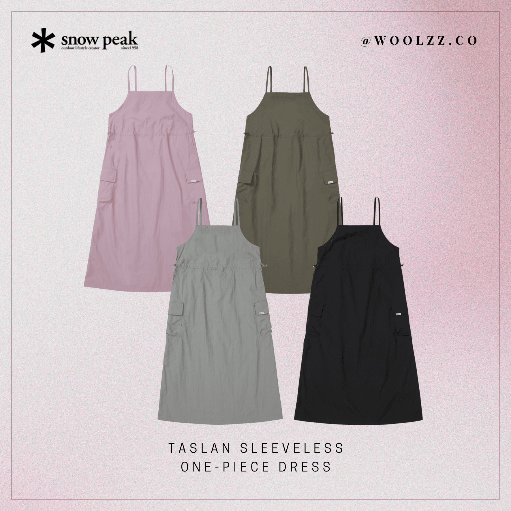 Snow Peak Taslan 機能布料無袖連身洋裝 S26MWL-OP51