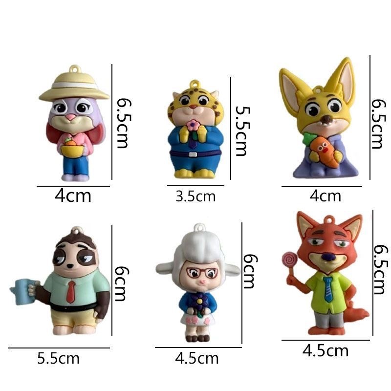 ZOOTOPIA 卡通疯狂动物城  盲盒摆件