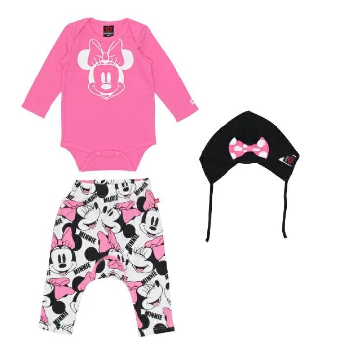 (現貨)100%日本直送Disney Mickey/Minnie 3pc Gift Set (連身衣+褲+帽)