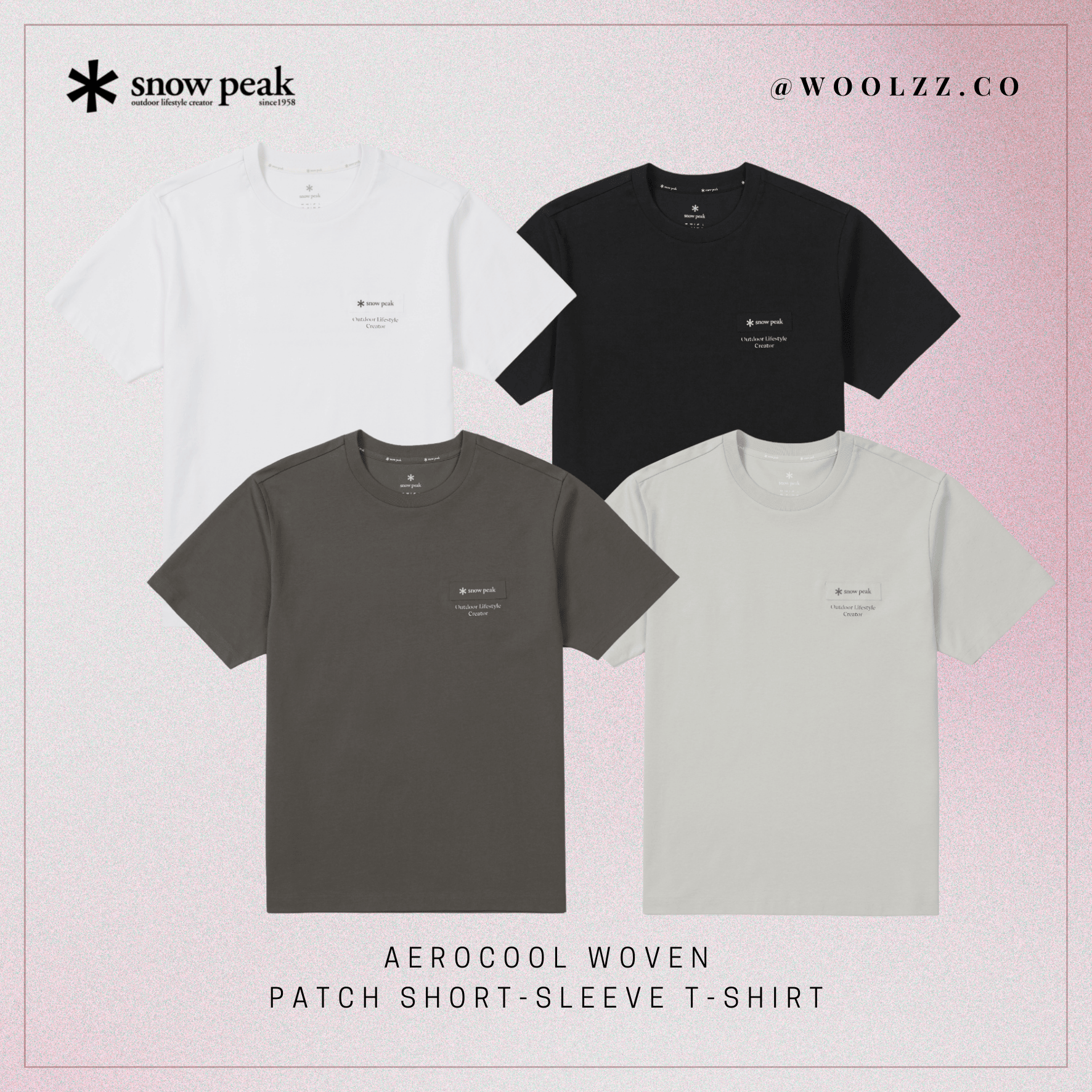 Snow Peak Aerocool 機能梭織拼接短袖上衣 S26MUF-TS24