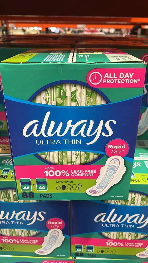VV019 美國COSTCO Always 特薄日用衛生巾 88片