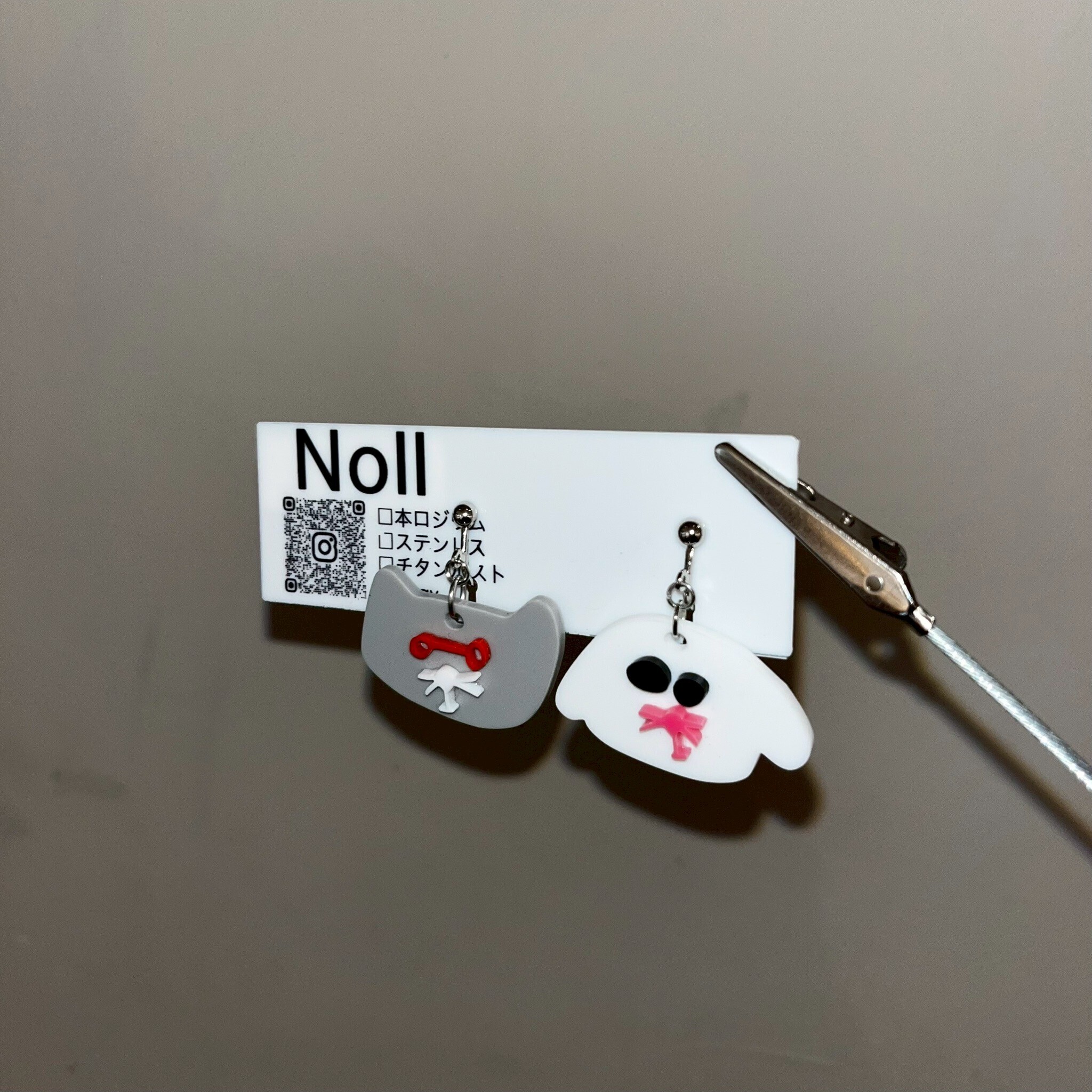 [Noll] 怪趣表情耳環 | 耳夾 | NO.180