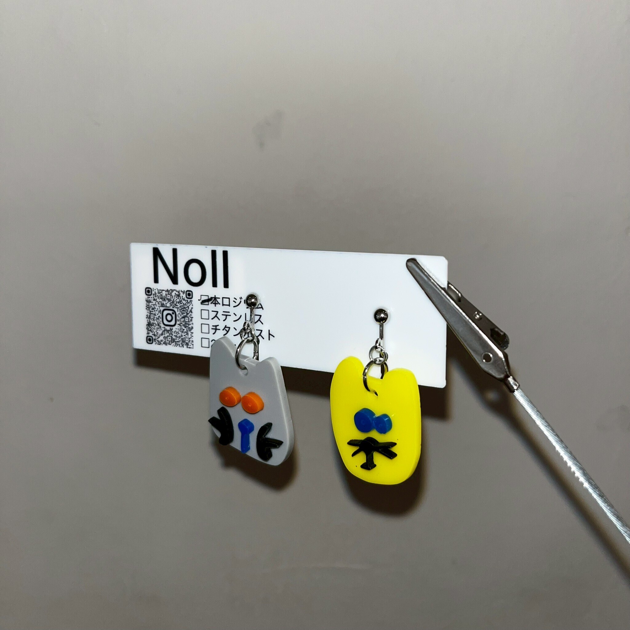 [Noll] 怪趣表情耳環 | 耳夾 | NO.181