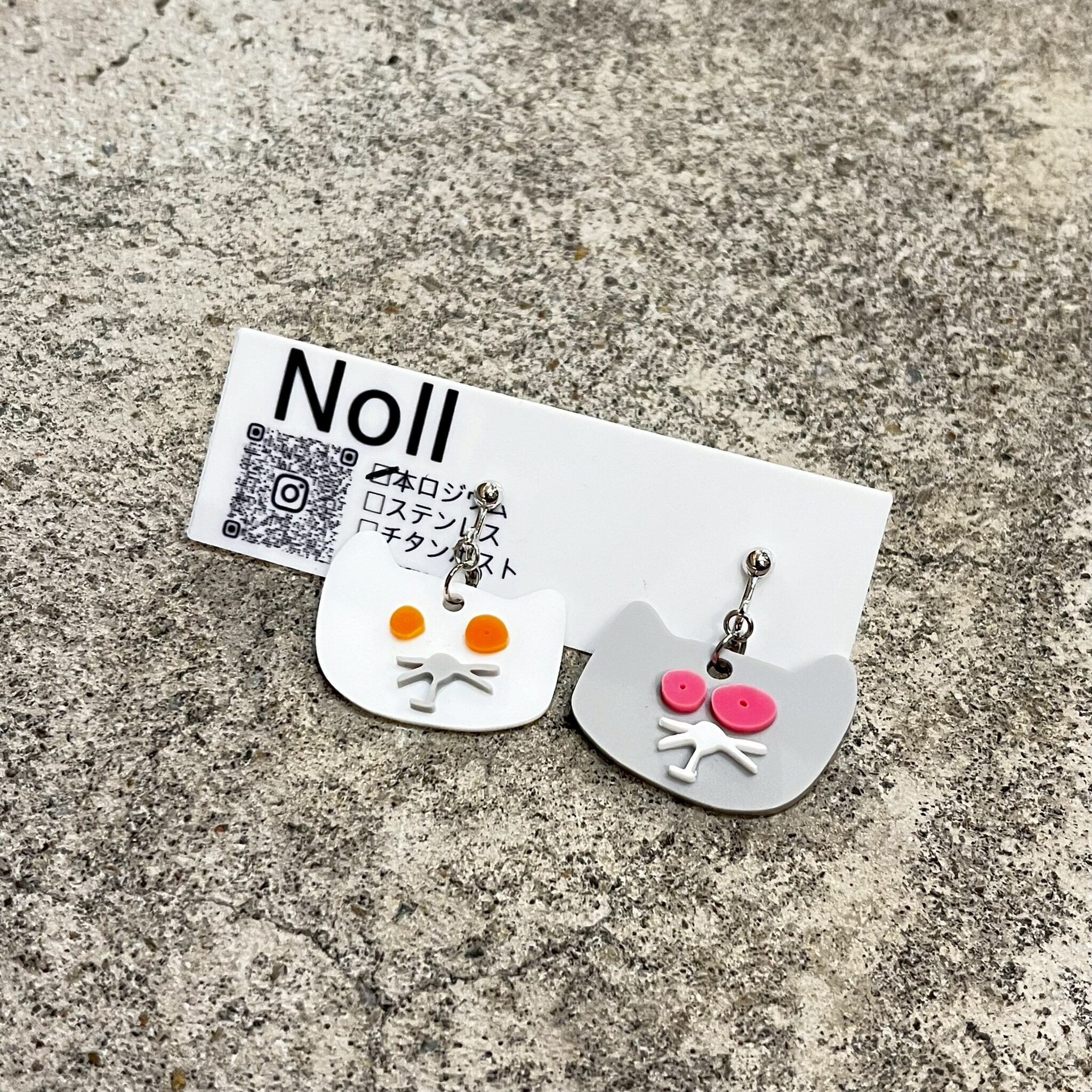 [Noll] 怪趣表情耳環 | 耳夾 | NO.188