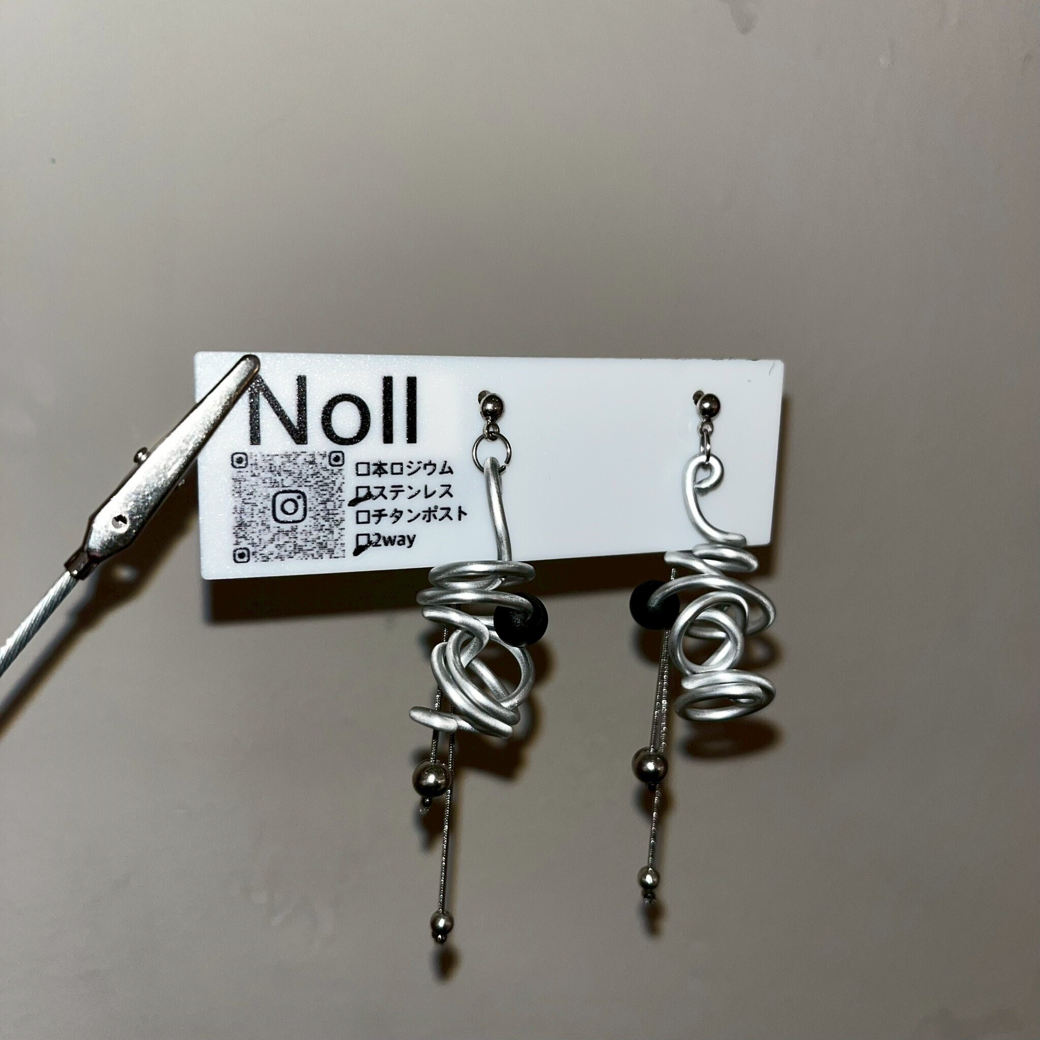 [Noll] 兩用 | 電線耳環 | 耳針 | NO.195