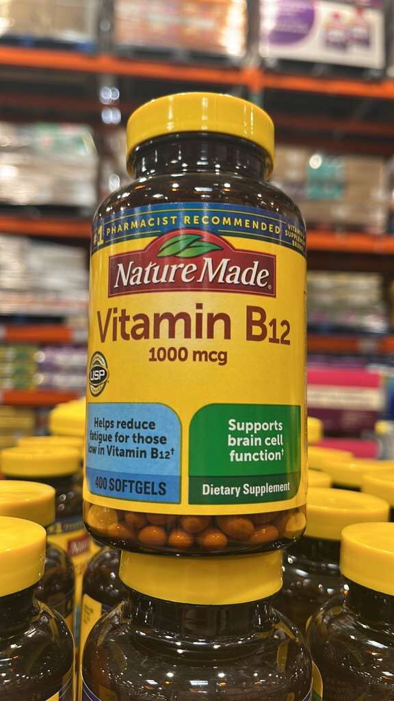 VV044 美國COSTCO NatureMade 維他命b12 1000mcg 400粒軟膠囊 EXP: 08.2027