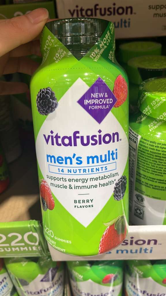 VV036 美國COSTCO vitafusion 男士綜合軟糖220粒(雜莓味) EXP: 06.2027