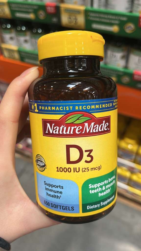 VV042 美國COSTCO NatureMade  D3 25MCG 650粒軟膠囊 EXP:2028.08