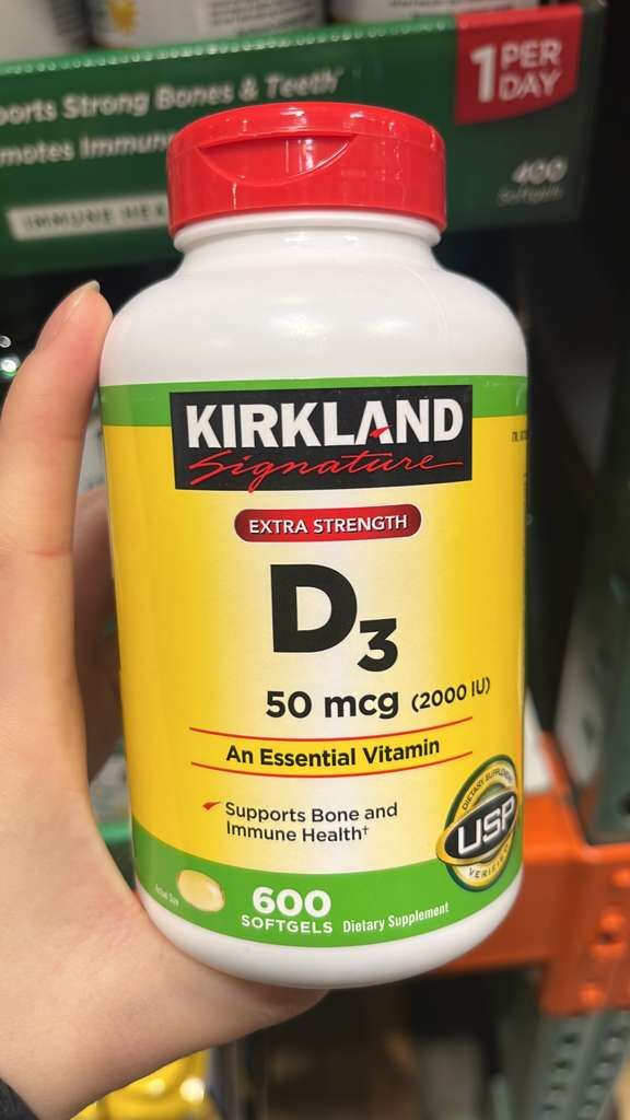 VV029 美國COSTCO Kirkland D3 50 MCG 600粒軟膠囊 EXP: 06.2028