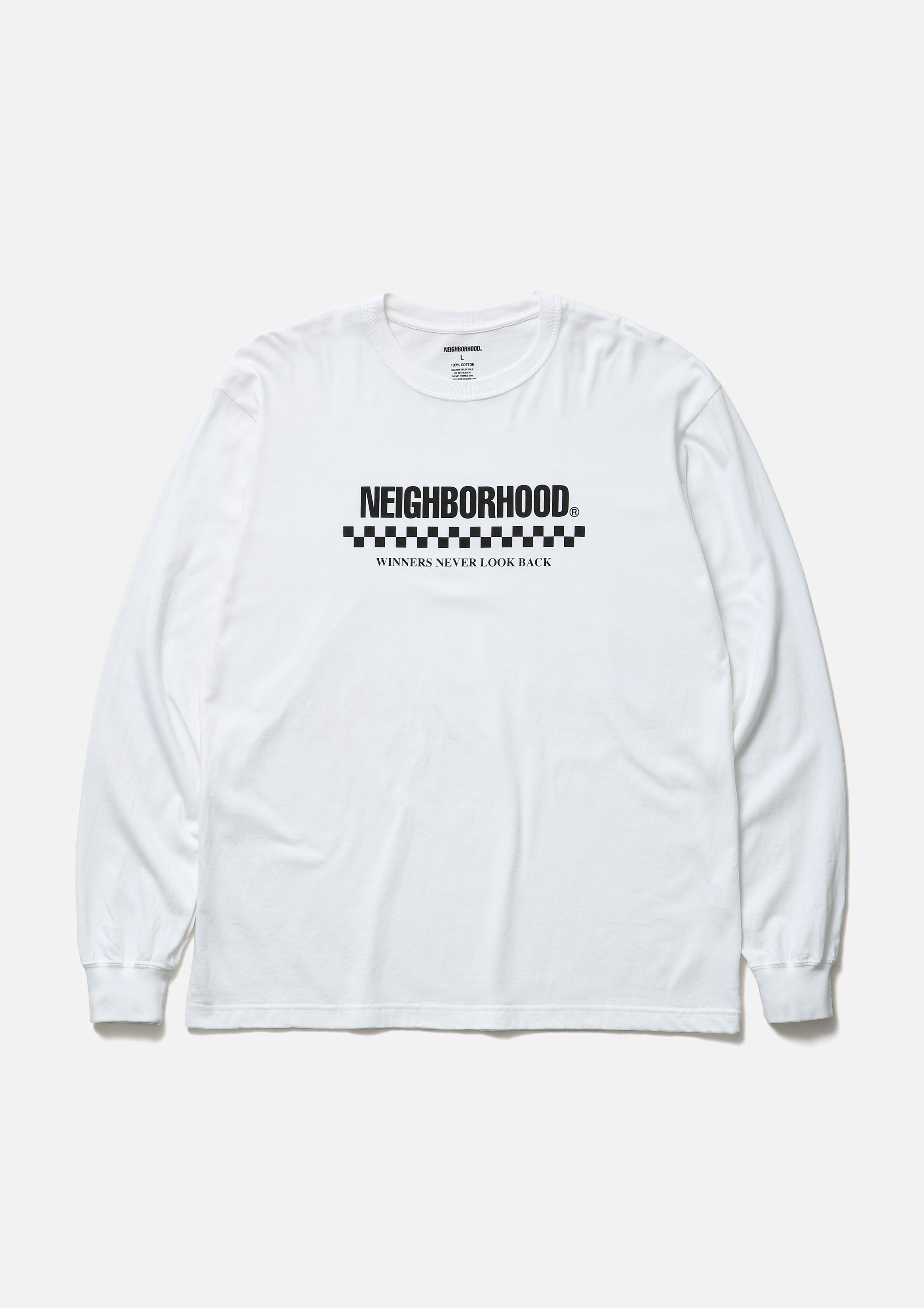 『代購+現貨商品』2026SS NEIGHBORHOOD NH TEE LS-2 賽車 棋盤格 LOGO 長T 現貨 261PCNH-LT02