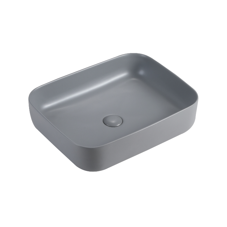 Vizio Rectangular Countertop Basin (Matt Grey)(VZ100201MG)