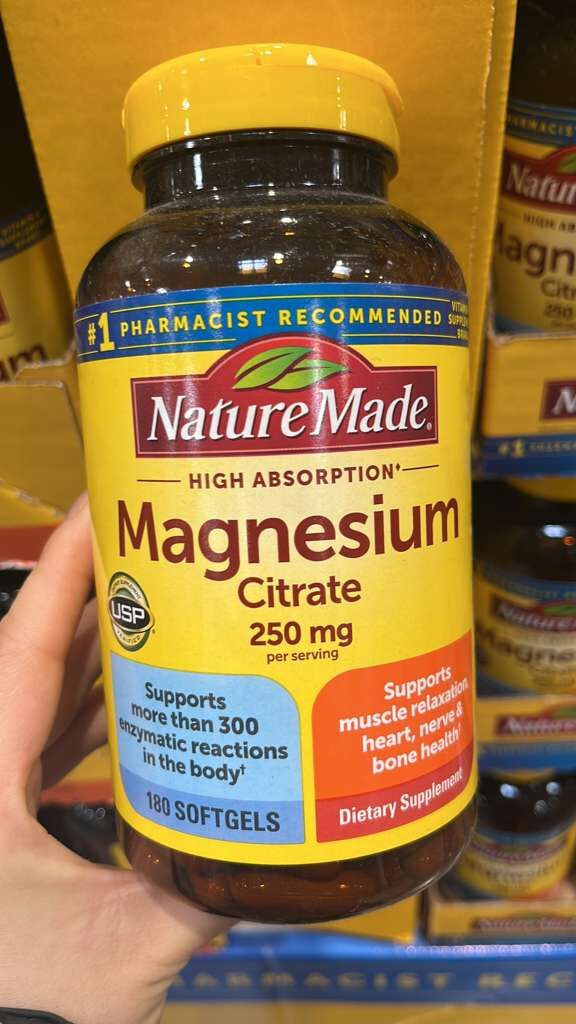 VV040 美國COSTCO NatureMade 鎂 250MG 180粒軟膠囊 EXP: 10.2027