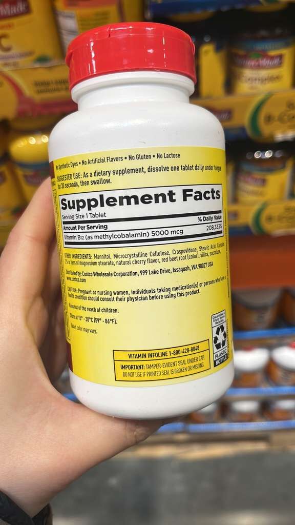 VV048 美國COSTCO Kirkland B12 5000mcg 300粒 EXP: 08.2029
