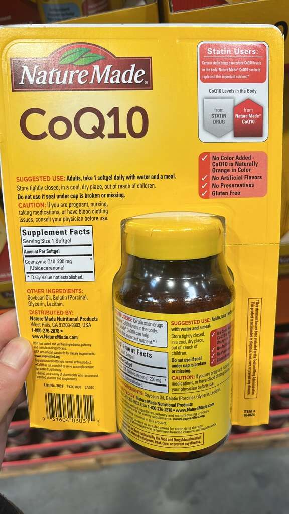 VV045 美國COSTCO NatureMade CoQ10 200mg 140軟膠囊 EXP: 08.2028