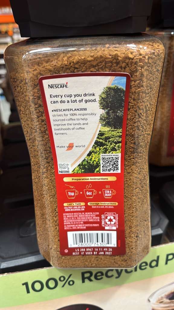 VV026 美國COSTCO Nescafe house blend 咖啡粉14OZ EXP: 01.2027