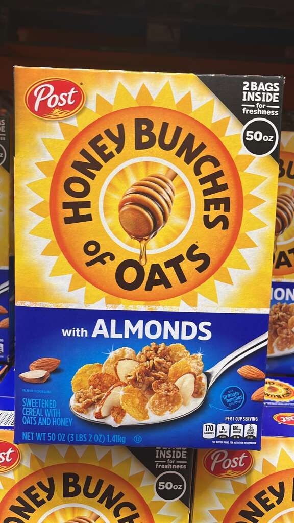 VV023 美國COSTCO Post 蜜糖杏仁早餐穀物1.41KG EXP: 2026.12