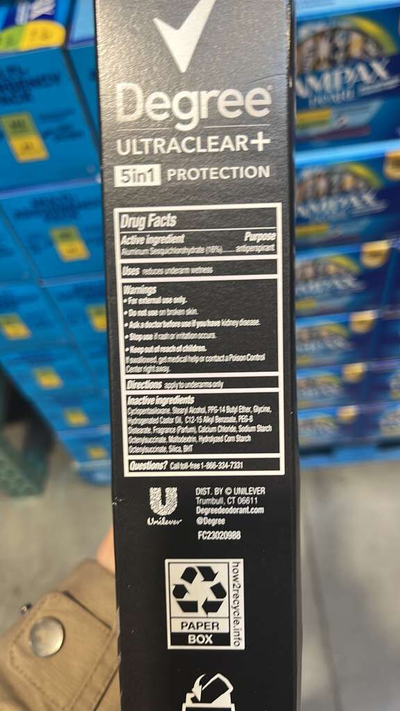 VV012 美國COSTCO Dove 5合1 72小時止汗淨味劑 76gX5支 EXP: 2027.11