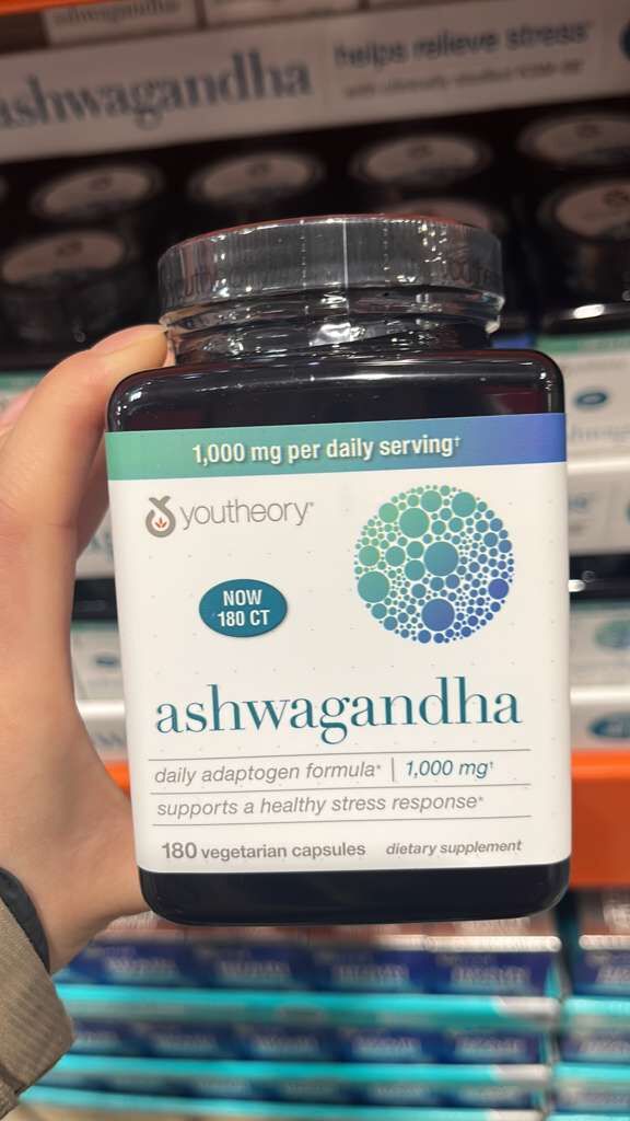 VV054 美國COSTCO Youtheory 南非醉茄1000MG 180粒素食膠囊 EXP: 11.2027