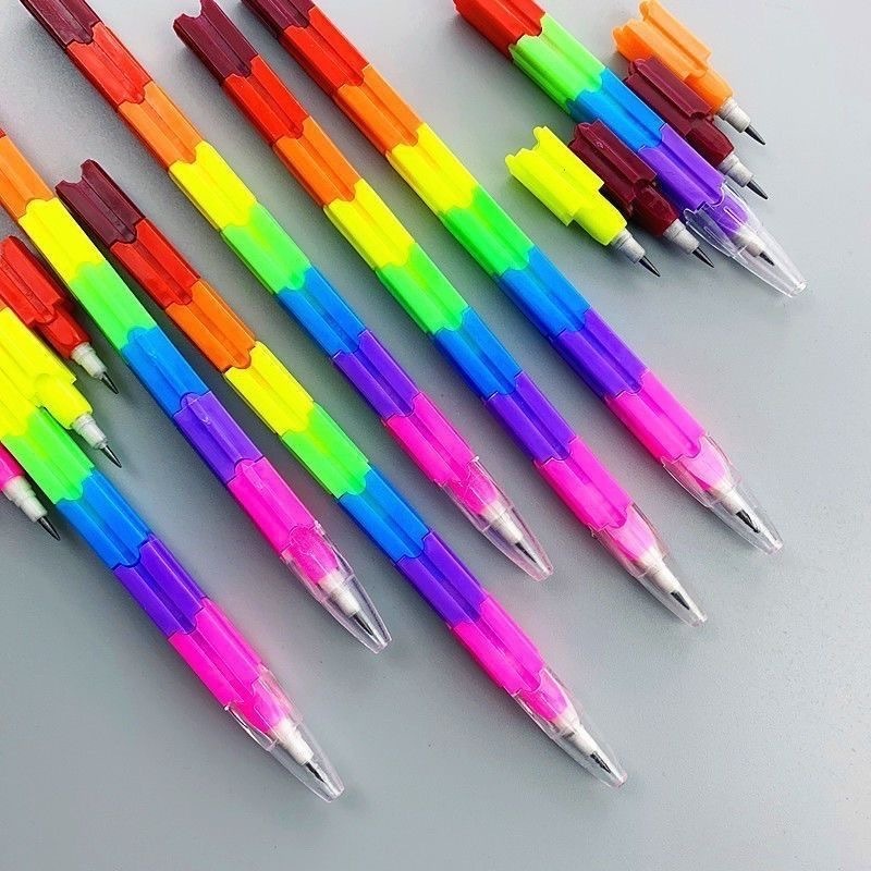 怀旧子弹头积木笔 1套4支