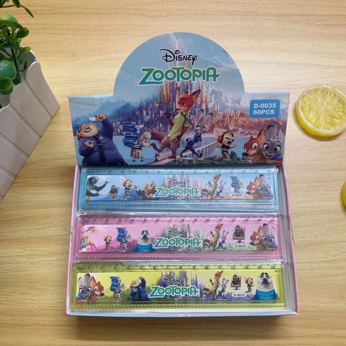 ZOOTOPIA 卡通疯狂动物城  15cm 卡通尺 随机