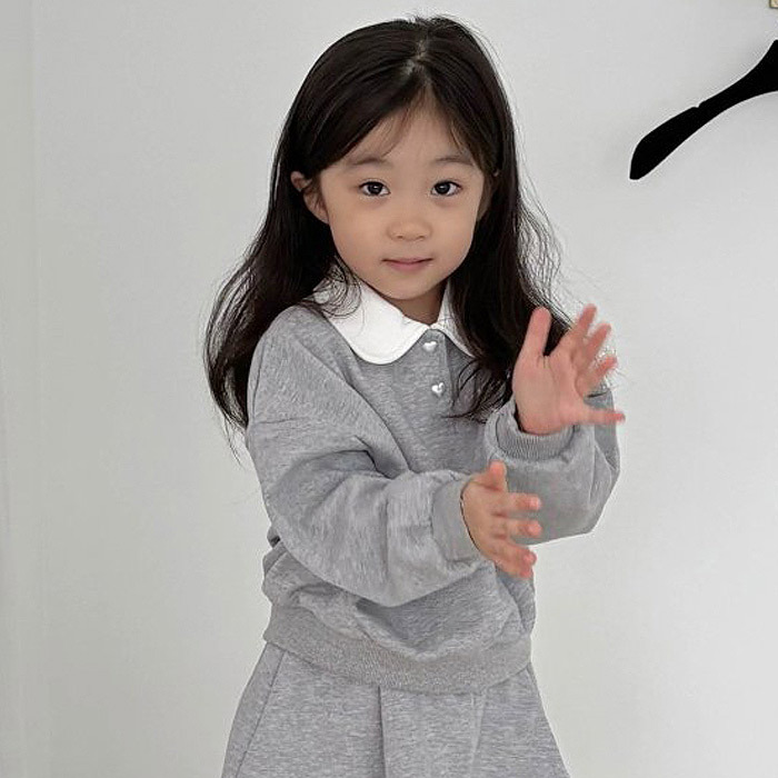 正韓春bunnypowder 愛心釦蝴蝶結上衣