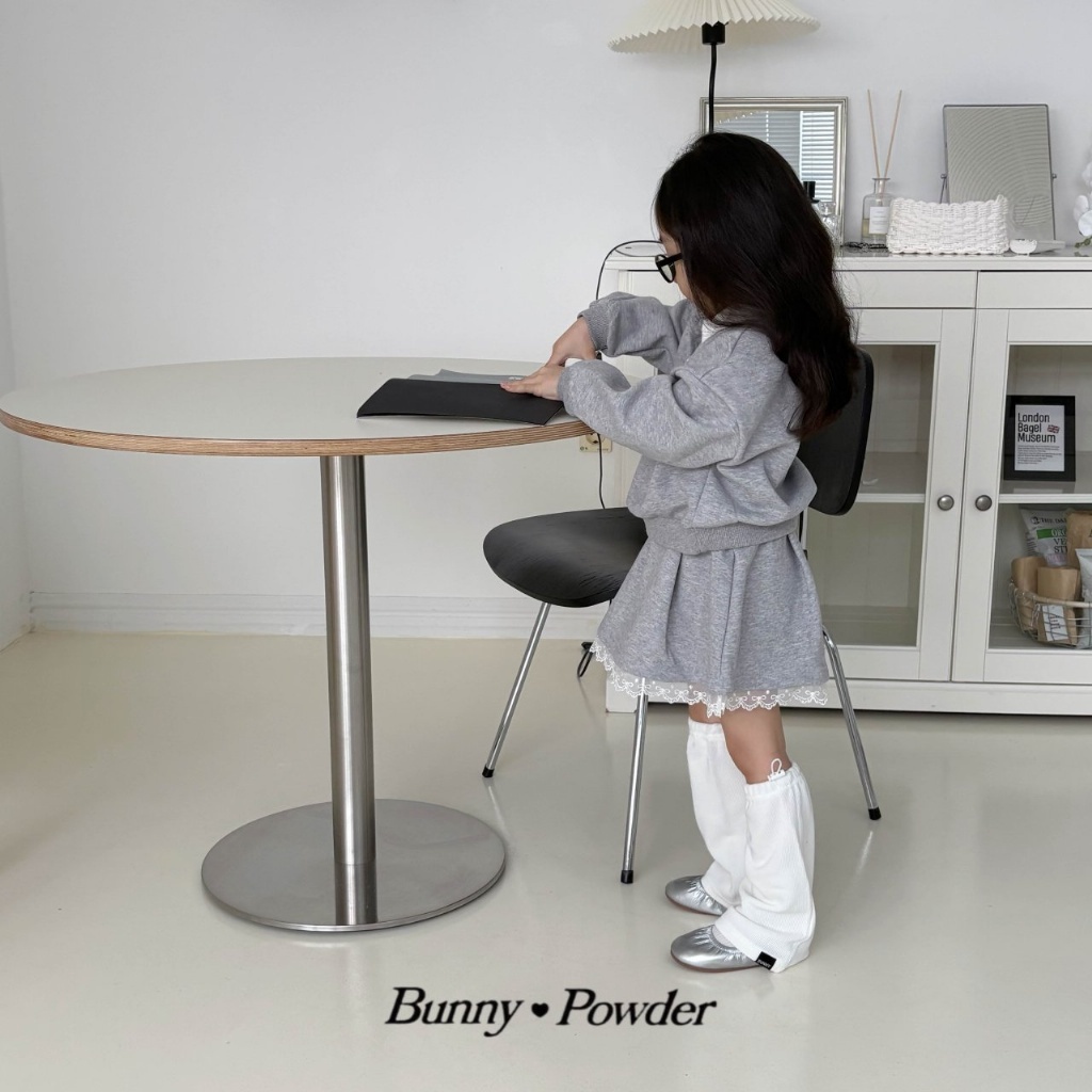 正韓春bunnypowder 蝴蝶結蕾絲邊褲裙