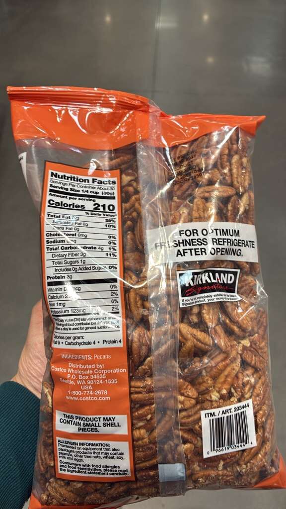 VV128 美國COSTCO KIRKLAND 合桃 907G EXP:2027.02