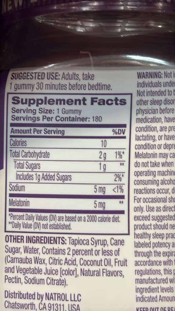 VV178 美國COSTCO Natrol Melatonin 5mg Gummies (草莓口味) 180粒 EXP: 07.2027