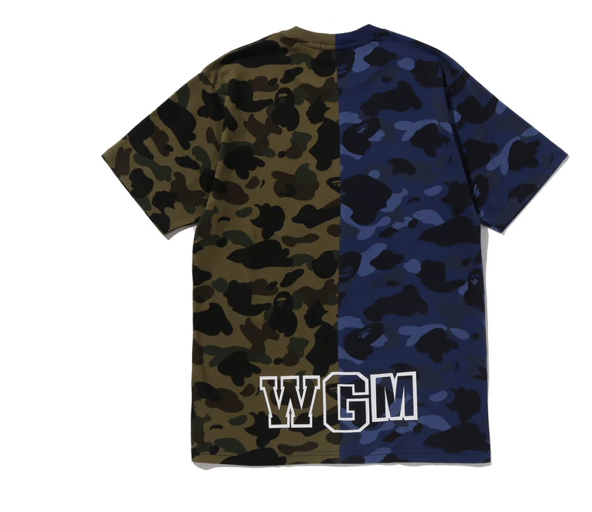 【BAPE男生】0228 發售SPLIT CAMO SHARK TEE