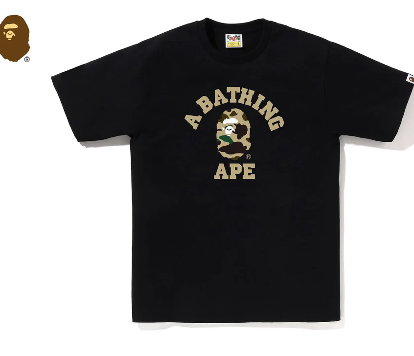 【BAPE男生】0228 發售1ST CAMO COLLEGE TEE