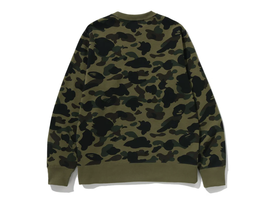【BAPE男生】0228 發售 1ST CAMO COLLEGE CREWNECK SWEATSHIRT