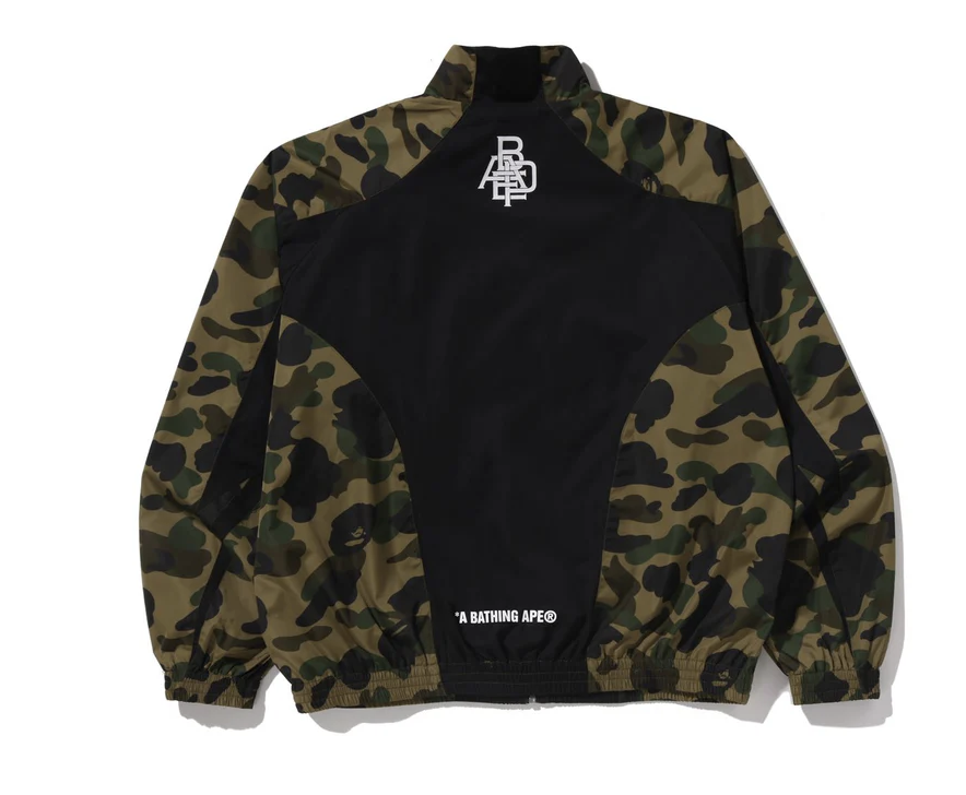 【BAPE男生】0228 發售 1ST CAMO STAND COLLAR TRACK JACKET