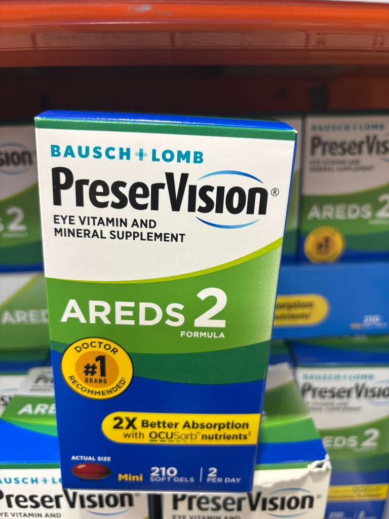 VV181 美國COSTCO 博士倫 PreserVision護眼維生素 210粒軟膠囊 EXP:2027.08