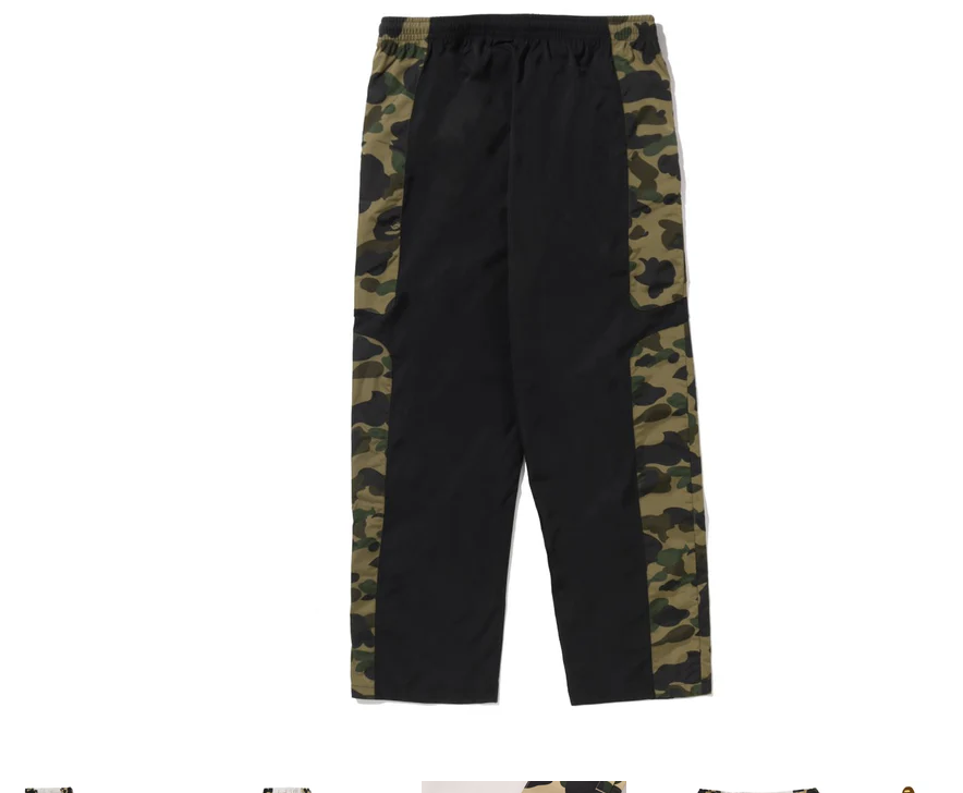 【BAPE男生】0228 發售 寬版 1ST CAMO RELAXED FIT TRACK PANTS
