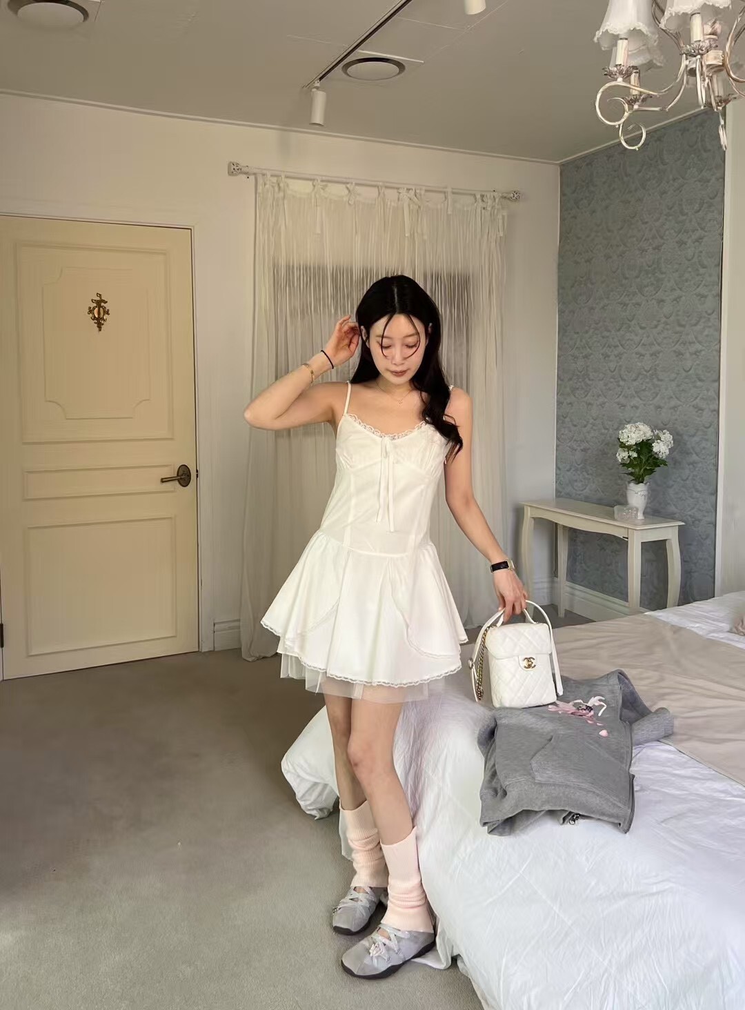 夢幻公主吊帶短洋裝