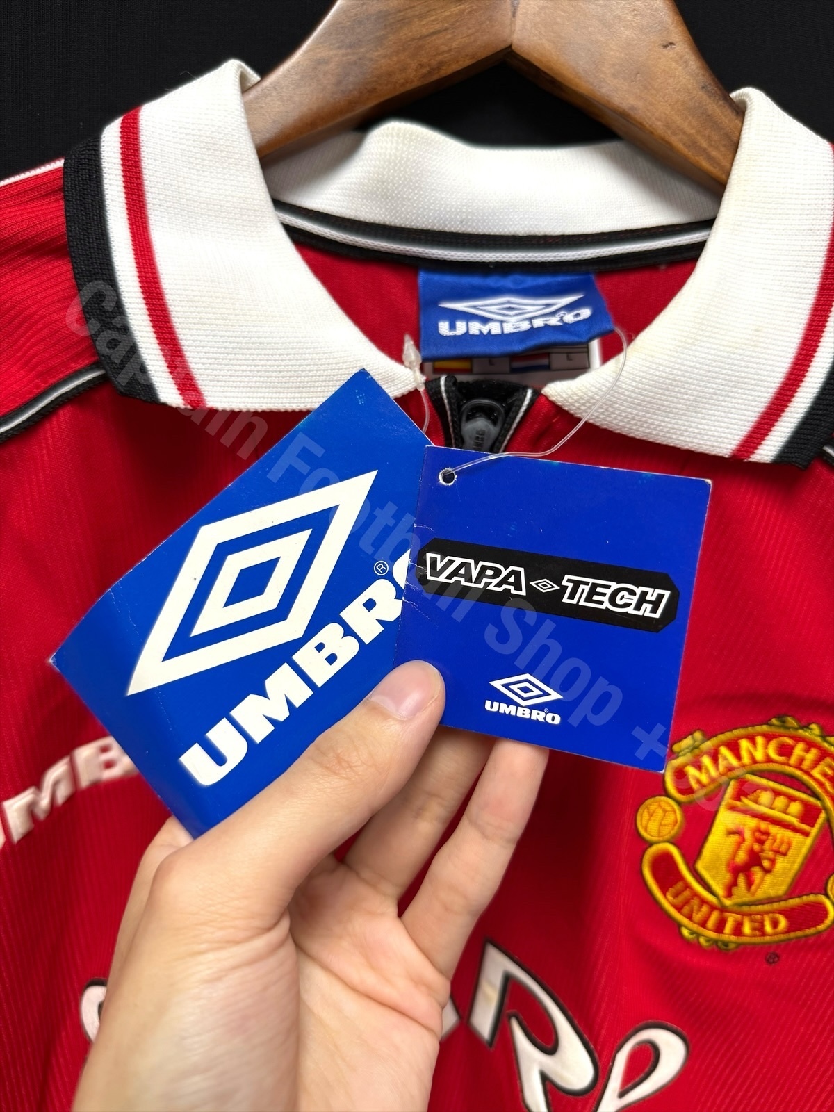 BNWT) Manchester United 1997-1999 Umbro L/S Home Shirt