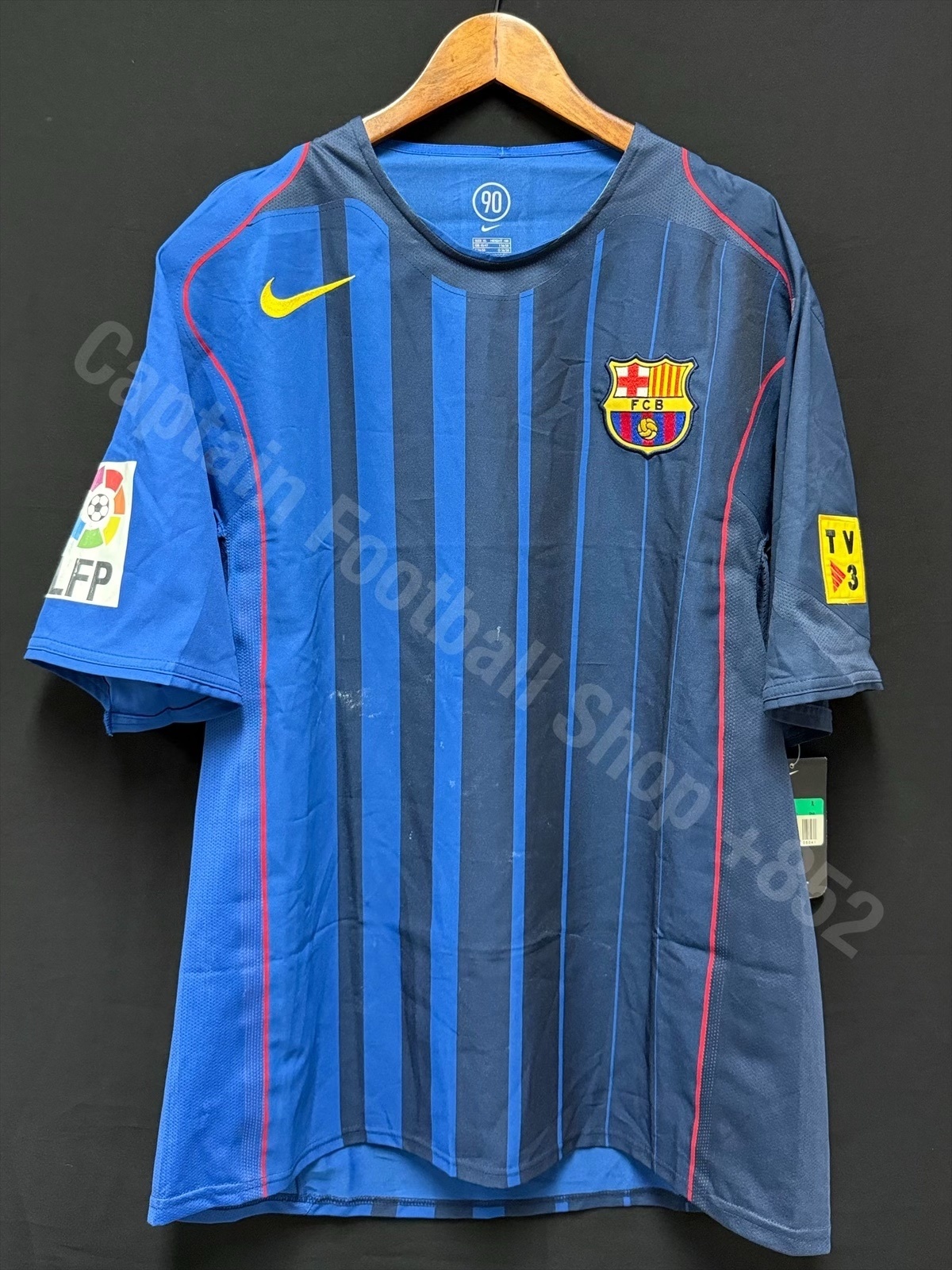 (Player Issue) FC Barcelona 2004-2005 Nike Away Player Issue Shirt #10 RONALDINHO