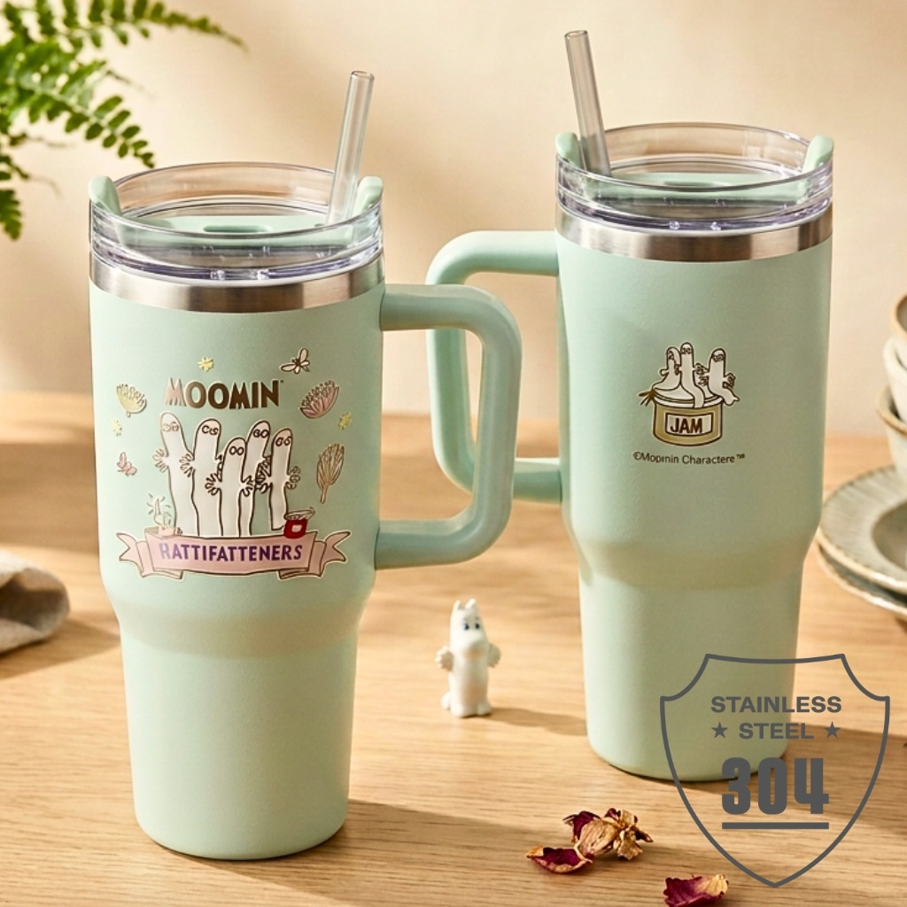 姆明一族|吸管保溫杯 巨無霸杯 大容量800ml