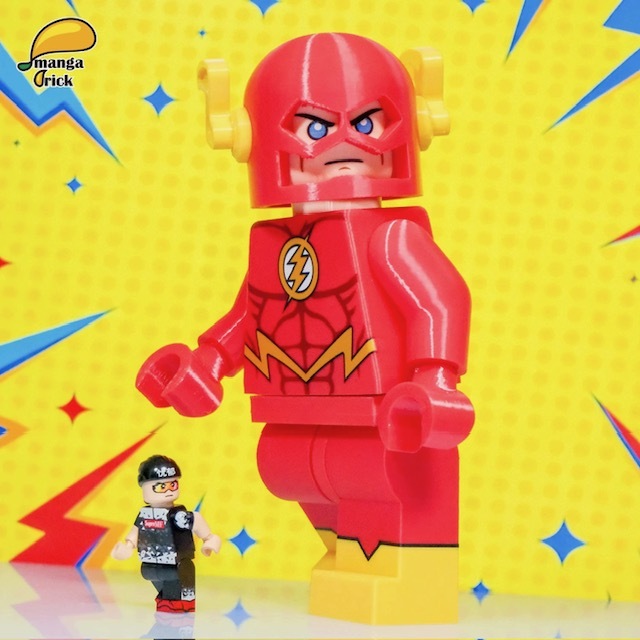 【Manga Brick x Minifigs.Factory】閃電俠（全開模巨型人仔）