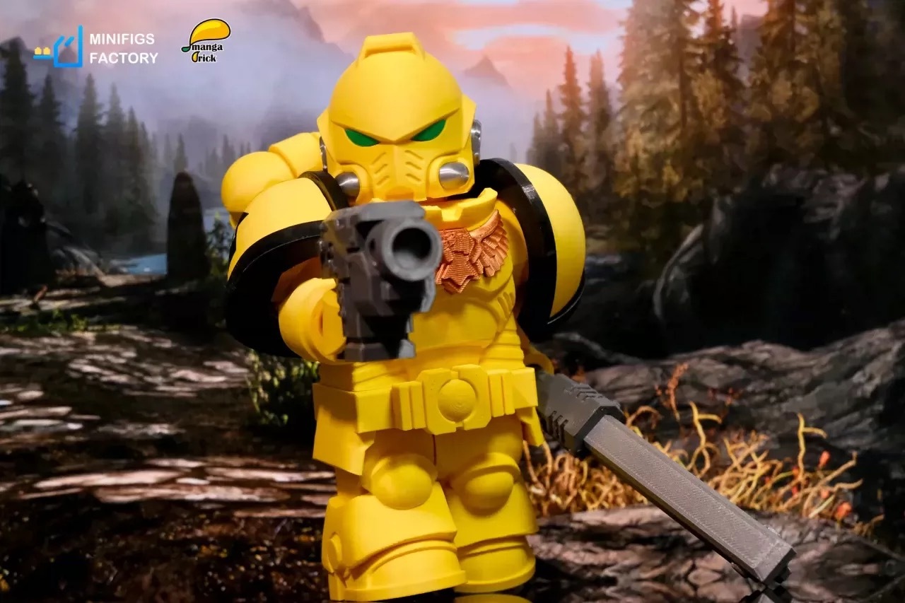 【預訂】【Manga Brick x Minifigs.Factory】戰鎚帝國之拳（全開模巨型人仔）