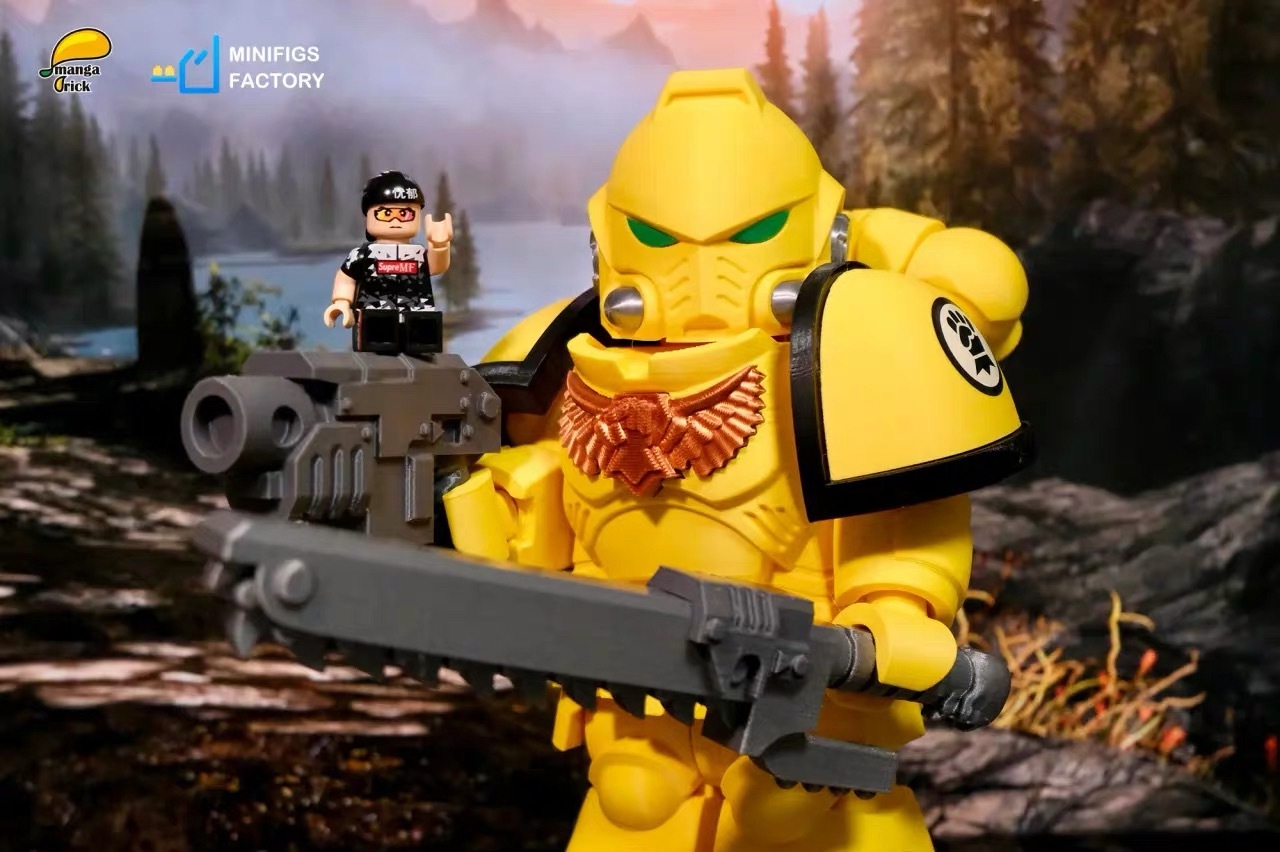 【預訂】【Manga Brick x Minifigs.Factory】戰鎚帝國之拳（全開模巨型人仔）