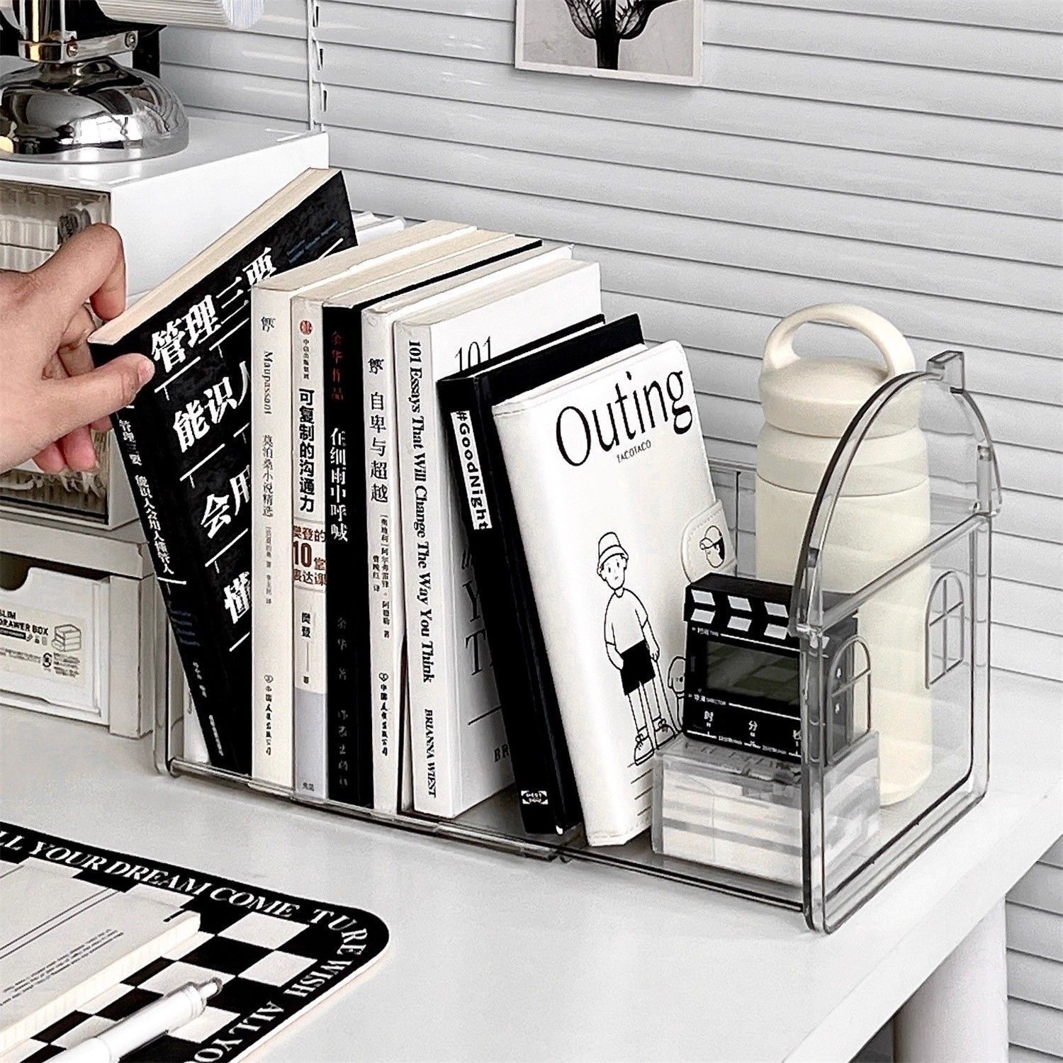 日常 小房子推拉书架 简约款 30cm