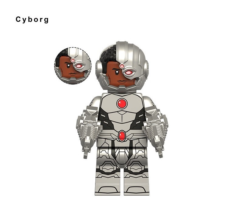 Cyborg Custom Minifigures Fit Lego KDL853 K2339