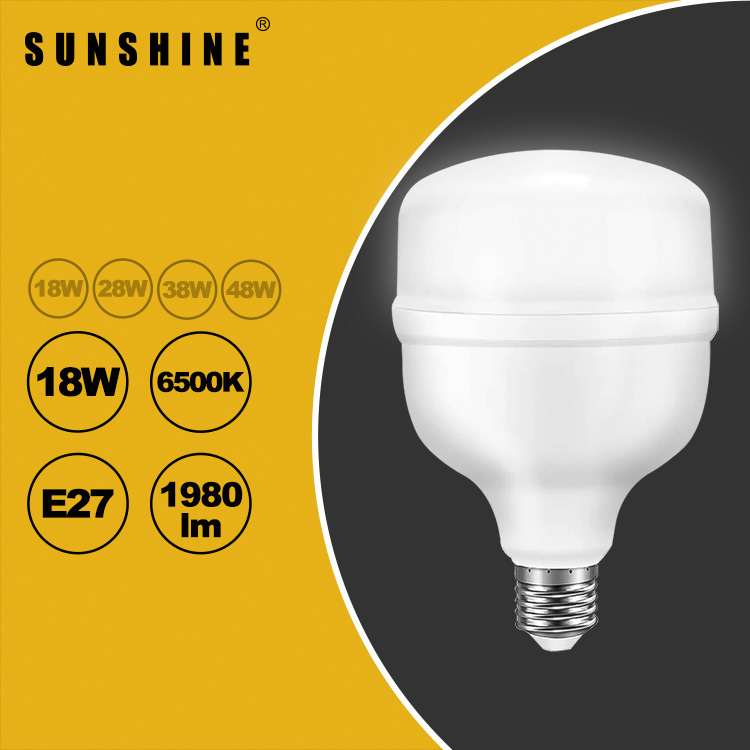 LED燈膽(大功率燈膽) 18W E27大螺頭 白光6500K / 黃光3000K LTB-18E27D/W