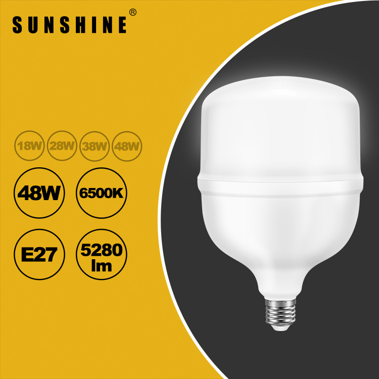 LED燈膽(大功率燈膽) 48W E27大螺頭 白光6500K / 黃光3000K LTB-48E27D/W
